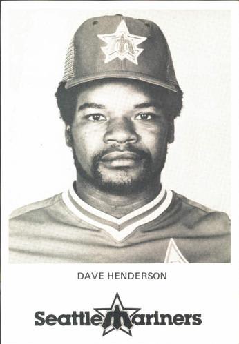 1982 Seattle Mariners Postcards #NNO Dave Henderson Front