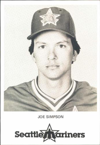 1982 Seattle Mariners Postcards #NNO Joe Simpson Front
