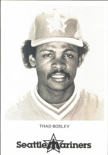 1982 Seattle Mariners Postcards #NNO Thad Bosley Front