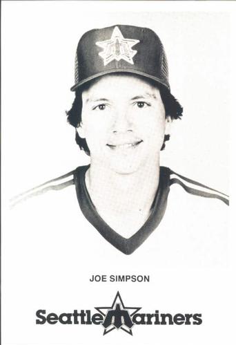 1981 Seattle Mariners Postcards #NNO Joe Simpson Front