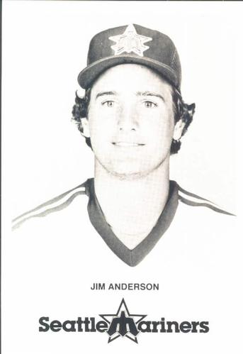 1981 Seattle Mariners Postcards #NNO Jim Anderson Front