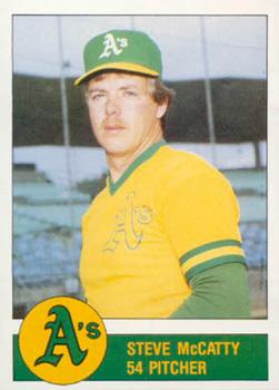 1982 Granny Goose Oakland Athletics #NNO Steve McCatty Front