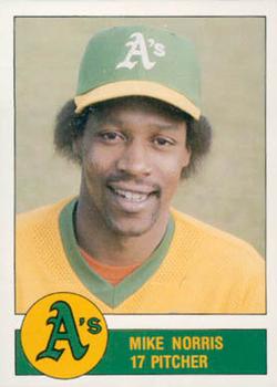 1982 Granny Goose Oakland Athletics #NNO Mike Norris Front