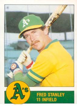1982 Granny Goose Oakland Athletics #NNO Fred Stanley Front