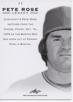 2011 Leaf Pete Rose Legacy #11 Pete Rose Back