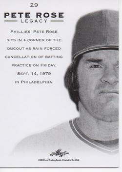 2011 Leaf Pete Rose Legacy #29 Pete Rose Back