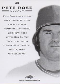 2011 Leaf Pete Rose Legacy #35 Former Teammates Back