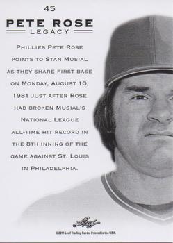2011 Leaf Pete Rose Legacy #45 Pete Rose Back