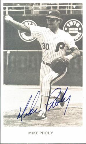 1981 Philadelphia Phillies Photocards #NNO Mike Proly Front