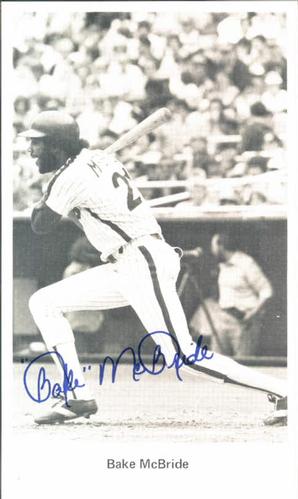 1980 Philadelphia Phillies #NNO Bake McBride Front