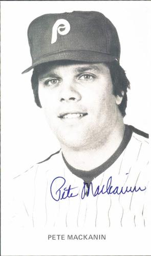 1979 Philadelphia Phillies Photocards #NNO Pete Mackanin Front
