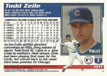 1995 Topps Traded & Rookies #121T Todd Zeile Back