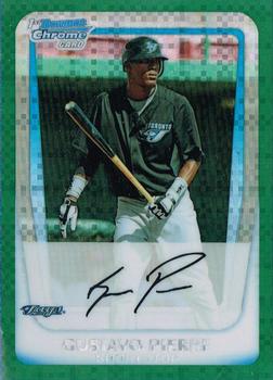2011 Bowman Chrome - Prospects Green X-Fractors #BCP127a Gustavo Pierre Front