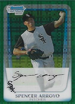 2011 Bowman Chrome - Prospects Green X-Fractors #BCP208 Spencer Arroyo Front