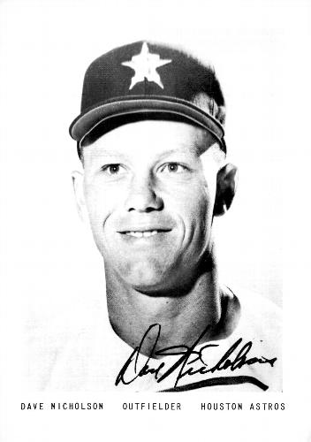 1966 Houston Astros Picture Pack #NNO Dave Nicholson Front