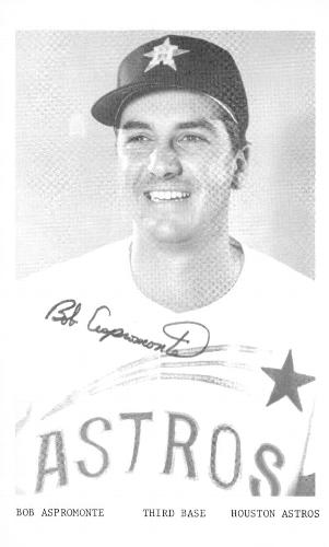 1966 Houston Astros Autograph Picture Night Photos #NNO Bob Aspromonte Front