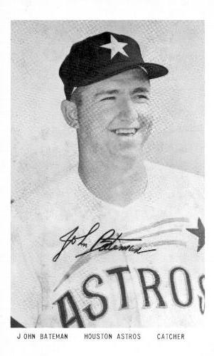 1966 Houston Astros Autograph Picture Night Photos #NNO John Bateman Front