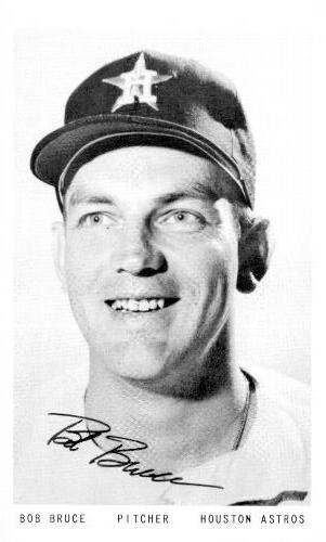 1966 Houston Astros Autograph Picture Night Photos #NNO Bob Bruce Front