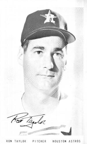 1966 Houston Astros Autograph Picture Night Photos #NNO Ron Taylor Front