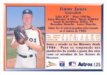 1993 Pacific Spanish #125 Jimmy Jones Back
