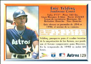 1993 Pacific Spanish #129 Eric Yelding Back