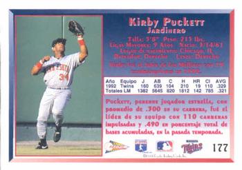 1993 Pacific Spanish #177 Kirby Puckett Back