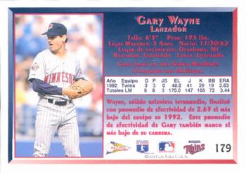 1993 Pacific Spanish #179 Gary Wayne Back