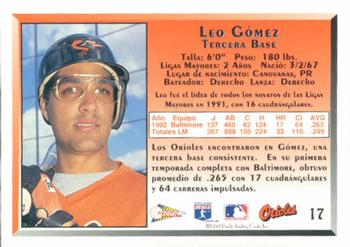1993 Pacific Spanish #17 Leo Gomez Back
