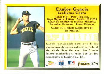 1993 Pacific Spanish #244 Carlos Garcia Back
