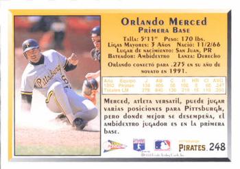 1993 Pacific Spanish #248 Orlando Merced Back
