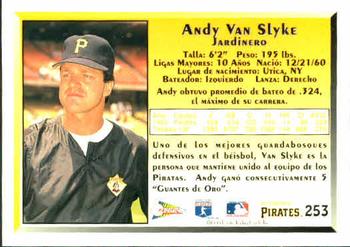 1993 Pacific Spanish #253 Andy Van Slyke Back