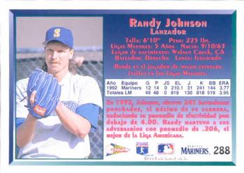 1993 Pacific Spanish #288 Randy Johnson Back