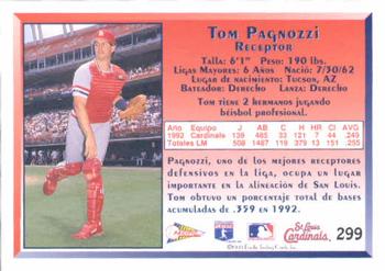 1993 Pacific Spanish #299 Tom Pagnozzi Back