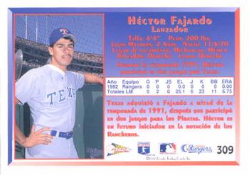 1993 Pacific Spanish #309 Hector Fajardo Back