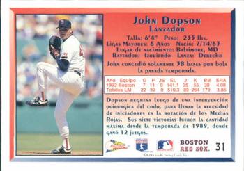 1993 Pacific Spanish #31 John Dopson Back