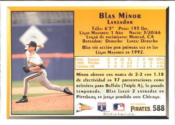1993 Pacific Spanish #588 Blas Minor Back