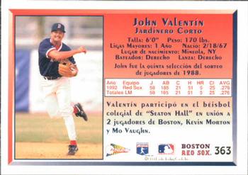 1993 Pacific Spanish #363 John Valentin Back