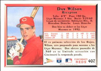 1993 Pacific Spanish #407 Dan Wilson Back