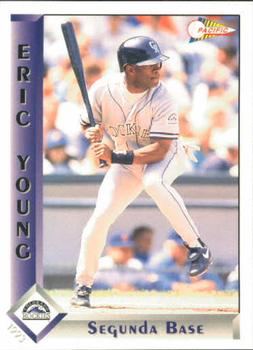 1993 Pacific Spanish #440 Eric Young Front