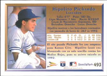 1993 Pacific Spanish #493 Hipolito Pichardo Back