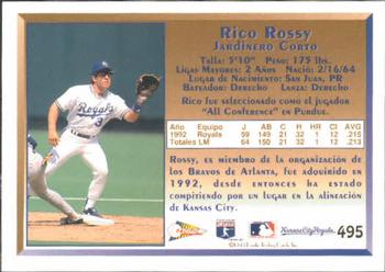 1993 Pacific Spanish #495 Rico Rossy Back