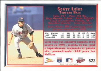 1993 Pacific Spanish #522 Scott Leius Back