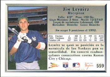 1993 Pacific Spanish #559 Jim Leyritz Back