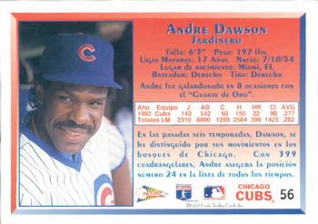 1993 Pacific Spanish #56 Andre Dawson Back