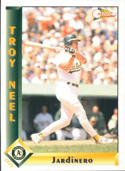1993 Pacific Spanish #571 Troy Neel Front