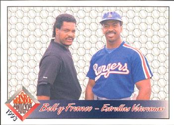 1993 Pacific Spanish - Beisbol Amigos #3 George Bell / Julio Franco Front