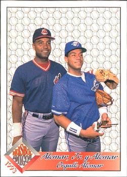 1993 Pacific Spanish - Beisbol Amigos #7 Sandy Alomar Jr. / Roberto Alomar Front
