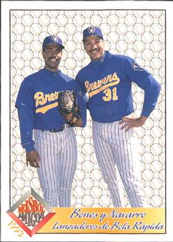 1993 Pacific Spanish - Beisbol Amigos #9 Ricky Bones / Jaime Navarro Front