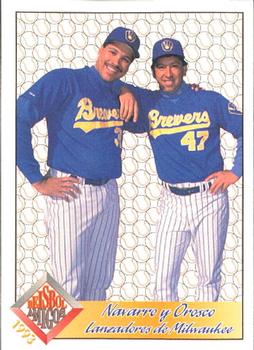 1993 Pacific Spanish - Beisbol Amigos #10 Jaime Navarro / Jesse Orosco Front