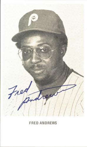 1977 Philadelphia Phillies Photocards #NNO Fred Andrews Front